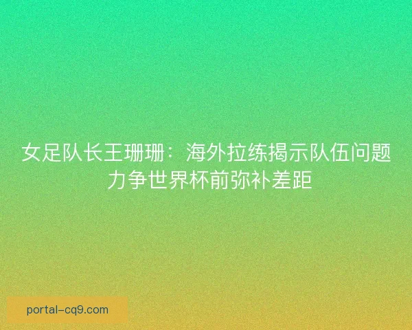 女足队长王珊珊：海外拉练揭示队伍问题 力争世界杯前弥补差距